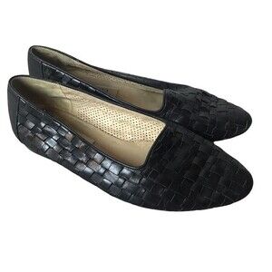 Enzo Angiolini Woven Leather Loafers Size 8M